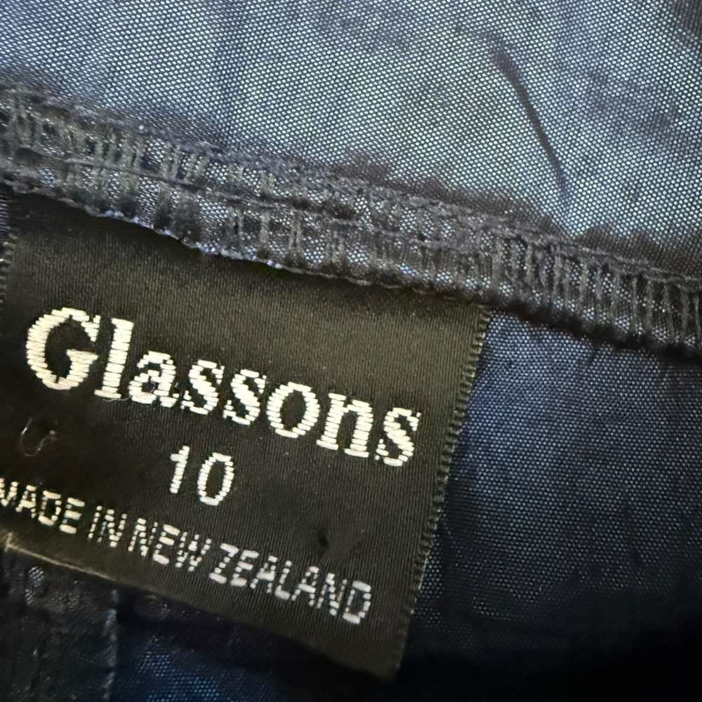 VTG 90s Glassons Blue Women's Skirt S/M - Picture 3 of 4